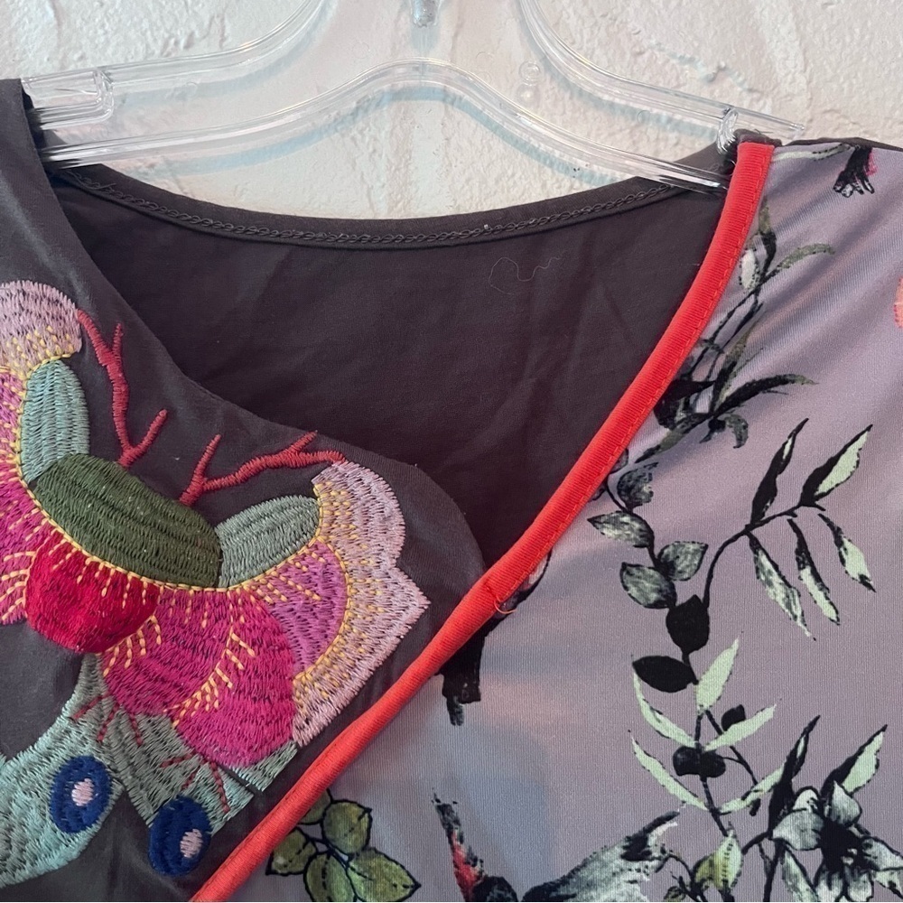 Unique Embellished and Patterned Top - Picture 2 of 6